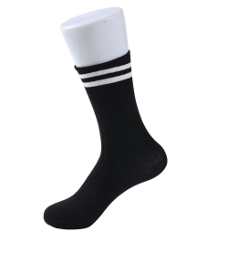 Stripes Crew Socks SO320017 BLACK